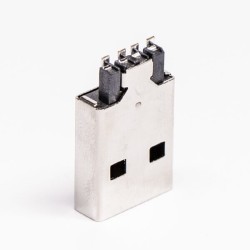 USB Type A Male 2.0 Connector Offest Type for PCB Mount 20pcs