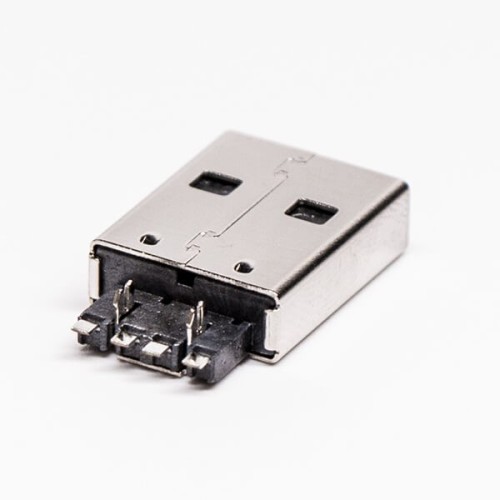 USB Type A Male 2.0 Connector Offest Type for PCB Mount USB Type A Male 2.0 Connector Offest Type for PCB Mount
