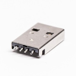 USB Type A Plug 90 Degree SMT for PCB Mount