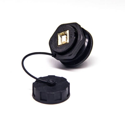 Usb Type B Waterproof Connector Female Standard Panel Mount 20pcs Usb Type B Waterproof Connector Female Standard Panel Mount 20pcs