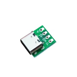 USB Type-C 16Pin Female to 4P R/A PCB Mount 2.54mm