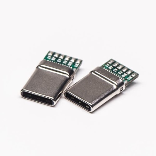 USB Type C 180 Degree Plug 24 Pin Solder Type for Cable USB Type C 180 Degree Plug 24 Pin Solder Type for Cable