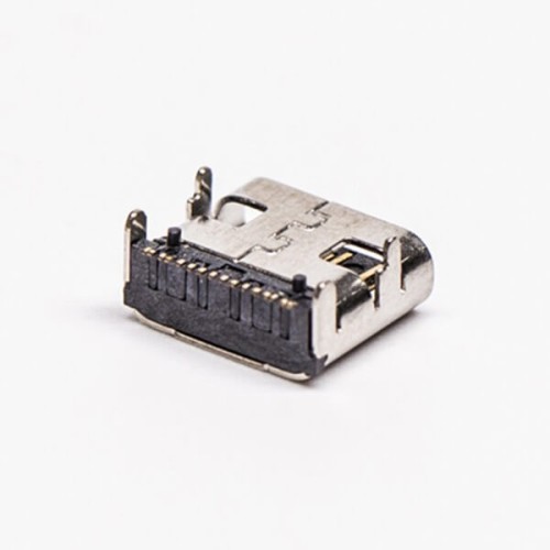 USB Type C 90 Degree Female SMT Through Hole for PCB Mount USB Type C 90 Degree Female SMT Through Hole for PCB Mount