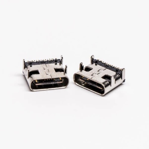 USB Type C 90 Degree Female SMT Through Hole for PCB Mount USB Type C 90 Degree Female SMT Through Hole for PCB Mount