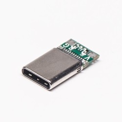 USB Type C Connector Straight 24 Pin Solder Type for Cable