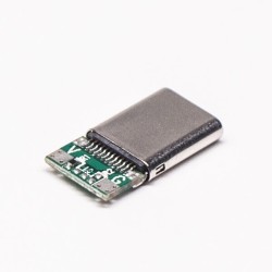 USB Type C Connector Straight 24 Pin Solder Type for Cable