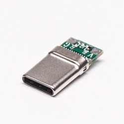 USB Type C Connector Types 180 Degree Solder Type