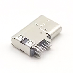 USB Type C Female 90 Degree Flag Type Through Hole