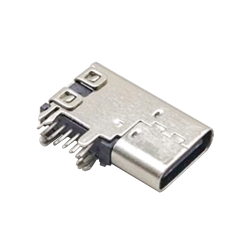 USB Type C Female 90 Degree Flag Type Through Hole
