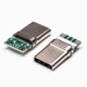 USB Type C Male 180 Degree Straight PCB Mount Connector USB Type C Male 180 Degree Straight PCB Mount Connector