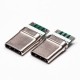 USB Type C Male 180 Degree Straight PCB Mount Connector USB Type C Male 180 Degree Straight PCB Mount Connector