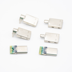 USB Type C Male with Shell Solder USB Connector