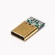 USB Type C Port Plug Straight 12 Pin PCB Mount USB Type C Port Plug Straight 12 Pin PCB Mount