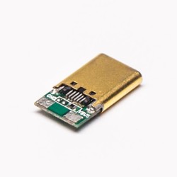 USB Type C Port Plug Straight 12 Pin PCB Mount