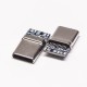 USB Type C Port Straight Male Connector PCB Mount