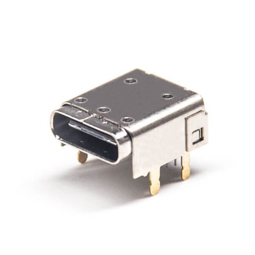 USB Type C Right Angle 24 Pin Connector Through Hole for PCB Mount USB Type C Right Angle 24 Pin Connector Through Hole for PCB Mount
