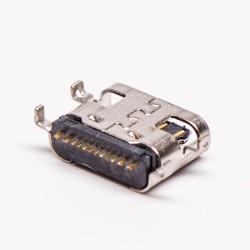 USB Type C Right Angle Female Offset Type