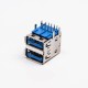 usb3.0 Type A Dual Port Female Right Angled Through Hole usb3.0 Type A Dual Port Female Right Angled Through Hole