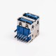 usb3.0 Type A Dual Port Female Right Angled Through Hole usb3.0 Type A Dual Port Female Right Angled Through Hole