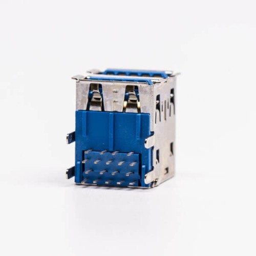 usb3.0 Type A Dual Port Female Right Angled Through Hole 20pcs usb3.0 Type A Dual Port Female Right Angled Through Hole 20pcs