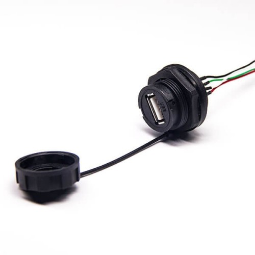 Waterproof 4p USB Connector IP67 Female A type with Panel Mount 20pcs Waterproof 4p USB Connector IP67 Female A type with Panel Mount 20pcs