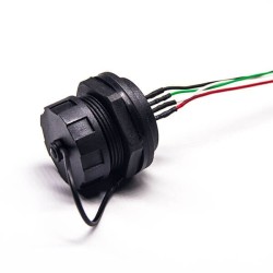 Waterproof 4p USB Connector IP67 Female A type with Panel Mount 20pcs
