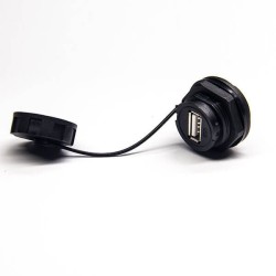 waterproof usb connector panel mount Female USB 2.0 connector 20pcs