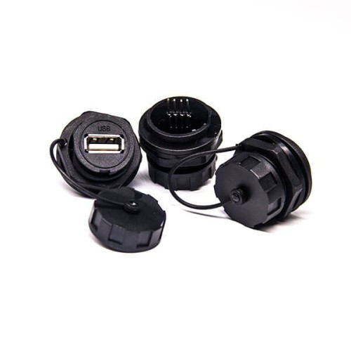 waterproof usb connector panel mount Female USB 2.0 connector waterproof usb connector panel mount Female USB 2.0 connector
