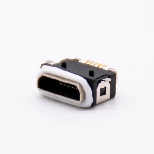 IPx8 MICRO USB Connector 5Pin Female SMT B Type With Waterproof Ring IPx8 MICRO USB Connector 5Pin Female SMT B Type With Waterproof Ring