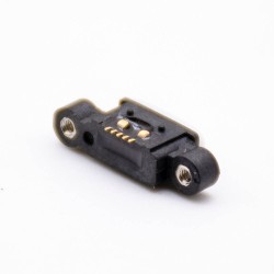 MICRO USB IP67 Waterproof Connector AB Type 5 Pin SMT With Screw Holes With Waterproof Ring