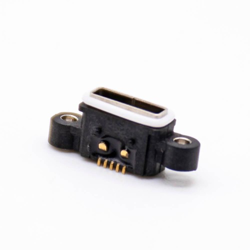 MICRO USB IP67 Waterproof Connector AB Type 5 Pin SMT With Screw Holes With Waterproof Ring MICRO USB IP67 Waterproof Connector AB Type 5 Pin SMT With Screw Holes With Waterproof Ring