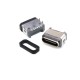 USB Type C 6 Pin Female Connector Angled Type With Waterproof Ring SMT for PCB USB Type C 6 Pin Female Connector Angled Type With Waterproof Ring SMT for PCB