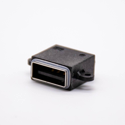 USB Waterproof Connector A Female Socket IPX8 4Pin USB2.0 A Offset Type 90 Degrees USB Waterproof Connector A Female Socket IPX8 4Pin USB2.0 A Offset Type 90 Degrees