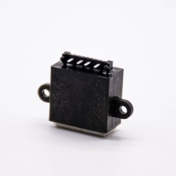 USB Waterproof Connector A Female Socket IPX8 4Pin USB2.0 A Offset Type 90 Degrees