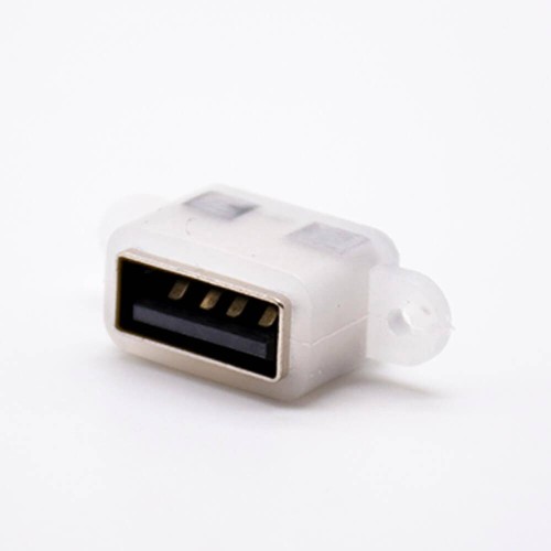 USB Waterproof Socket 4p Female IPX6 SMT Straight Type A Female Connector USB Waterproof Socket 4p Female IPX6 SMT Straight Type A Female Connector