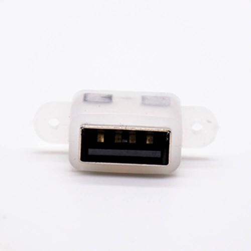 USB Waterproof Socket 4p Female IPX6 SMT Straight Type A Female Connector USB Waterproof Socket 4p Female IPX6 SMT Straight Type A Female Connector