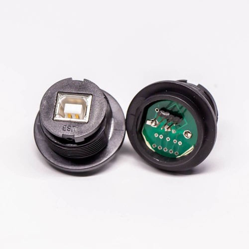 USB2.0 Type B IP67 Female Connectors Straight PCB Mount Connector USB2.0 Type B IP67 Female Connectors Straight PCB Mount Connector