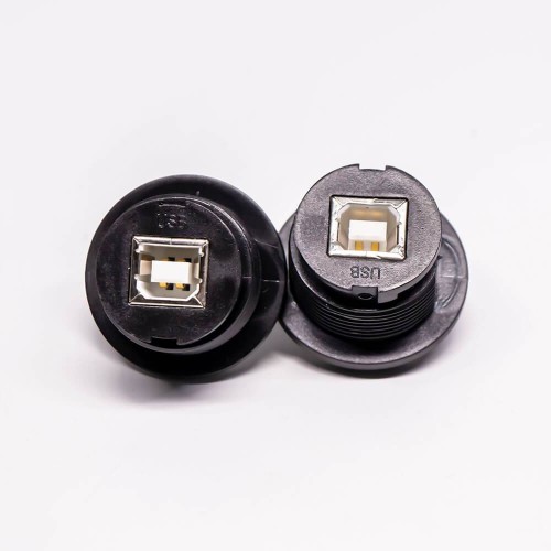 USB2.0 Type B IP67 Female Connectors Straight PCB Mount Connector USB2.0 Type B IP67 Female Connectors Straight PCB Mount Connector