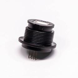 USB2.0 Type B IP67 Female Connectors Straight PCB Mount Connector