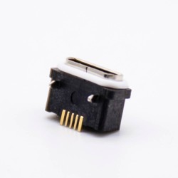 Waterproof level IP66 Female MICRO USB Connector 5 Pin B Type With Waterproof Ring SMT