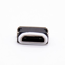 Waterproof MICRO USB Connector IPX8 Offset Type B Type 5 Pin With Waterproof Ring