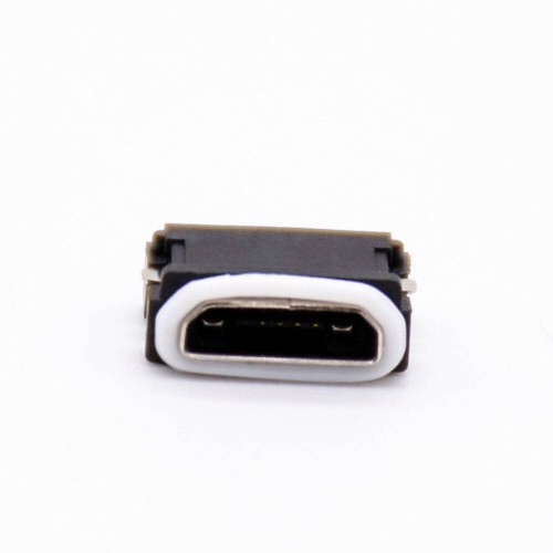Waterproof MICRO USB Connector IPX8 Offset Type B Type 5 Pin With Waterproof Ring Waterproof MICRO USB Connector IPX8 Offset Type B Type 5 Pin With Waterproof Ring
