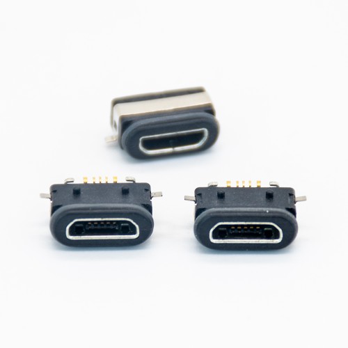 Waterproof MICRO USB Socket Female Connector B Type IP68 SMT full stickers 5Pin With Rating 3A Waterproof MICRO USB Socket Female Connector B Type IP68 SMT full stickers 5Pin With Rating 3A