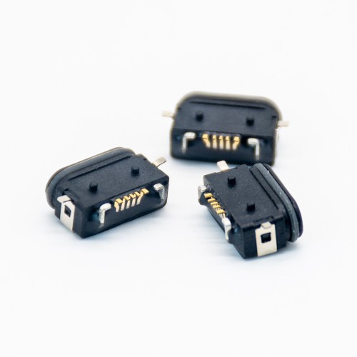 Waterproof MICRO USB Socket Female Connector B Type IP68 SMT full stickers 5Pin With Rating 3A Waterproof MICRO USB Socket Female Connector B Type IP68 SMT full stickers 5Pin With Rating 3A