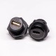Waterproof USB 2.0 Type A Front Panel Mount USB Female Connector Socket Gold Plated Waterproof USB 2.0 Type A Front Panel Mount USB Female Connector Socket Gold Plated