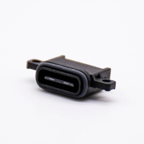 Waterproof USB Type C Connector Offset Type IPX8 16P With Waterproof Ring Waterproof USB Type C Connector Offset Type IPX8 16P With Waterproof Ring