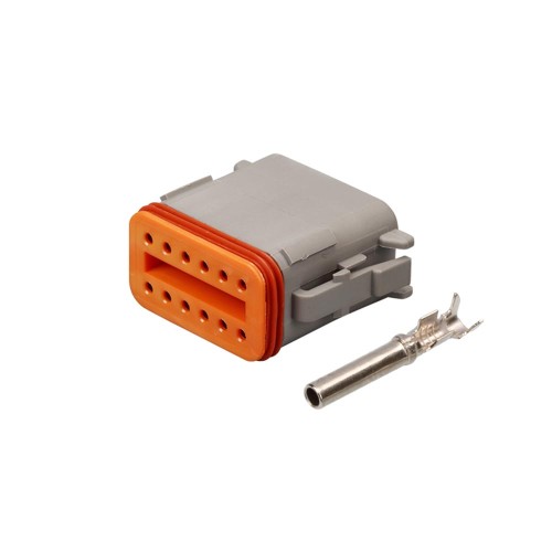 12 Pin Female Jack with Contacts Auto Waterproof Connector Automotive Sealed DT06-12S Elecje