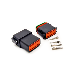 12P Male Female Mating Connector 12 Pin PA66 Waterproof Automotive Sealed Connector Elecje (Excluded Contacts)