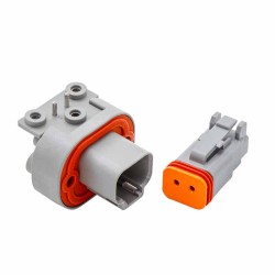 2 Pin Gray Right Angle Waterproof Female Male Elecje DT13-2P Automotive Sealed Connector for Electric Motorcycles