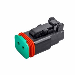 2 Pin PA66 Waterproof Automotive Sealed Connector 2P Male Female Mating Connector Elecje (Excluded Contacts)